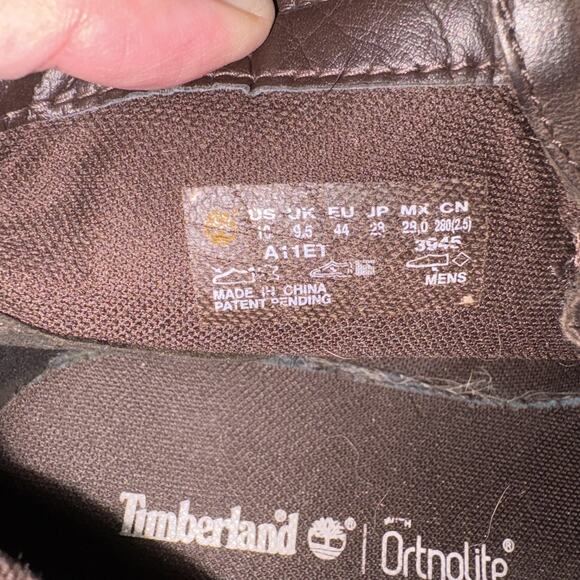 Timberland Boots Mens Size 10.5 Brown Leather Chukka Ortholite Gripstick READ - Picture 4 of 12